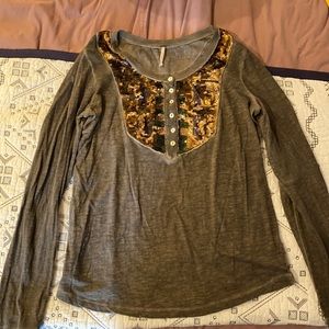 Free people long sleeve shirt